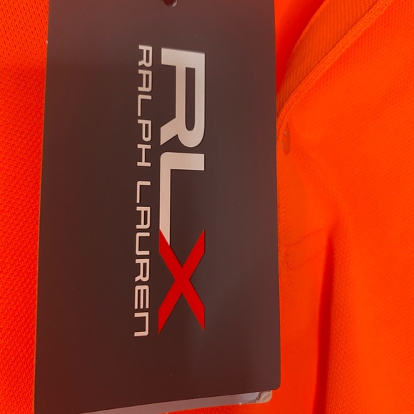 Ralph Lauren RLX XL  CORAL COLOR  Wicking Polo Shirt Snap Buttons NWT - Picture 13 of 14